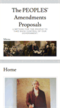 Mobile Screenshot of peoplesamendmentplan.info